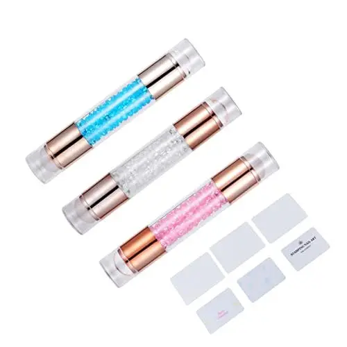 Produktbild: Healvian 3stücke Nagelstempel Werkzeug Doppelkopf Maniküre Für Nail Art Stempel Mit Nageldekor Für Professionelle Hause