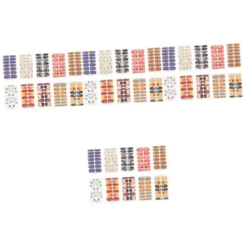 Produktbild: Healvian 40 Blätter Halloween-Nagelaufkleber halloween nail art Nagelsticker für Halloween Halloween-Maniküre-Aufkleber Halloween-Nagelanhänger Nagelkunstaufkleber fingernagel aufkleber