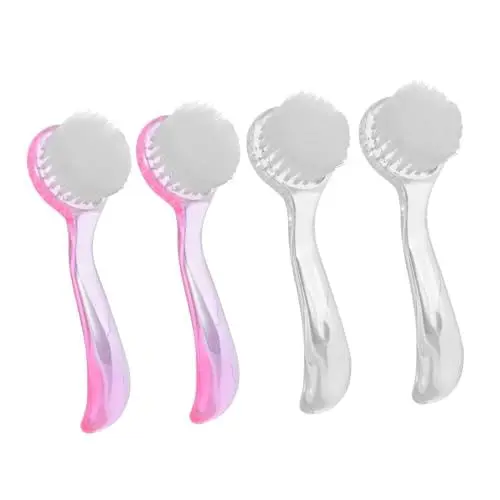 Produktbild: Healvian 4 Stücke Neuheit Nagelbürste Ecker Pinsel Griff Nagel Schrubberbürste Für Hand Fingernagel Reinigung