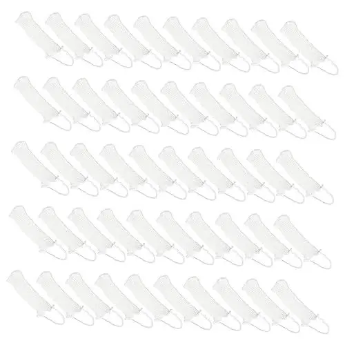 Produktbild: Healvian 50stücke Elastische Bandagenhauben Für Junge Mädchen Und Erwachsene Atmungsaktive Netzhauben Für Medizinischen Gebrauch Für Verbände Und Schutz Weiß