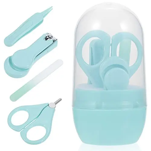 Produktbild: Healvian Neugeborenen Nagelknipser Baby Kit Baby Nagelschere Set Sanft Sicher Für Kleinkinder Aufbewahrungskoffer Für