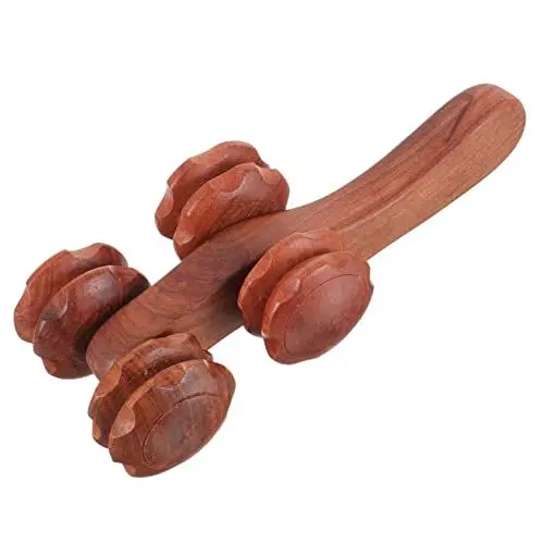 Produktbild: Healvian Handmassagegerät Körperrolle für tiefes Muskelgewebe manuelle Massagegeräte Handwerkzeug hand massager massage geräte für den rücken Rückenmassagerolle Oberschenkelrolle Holz