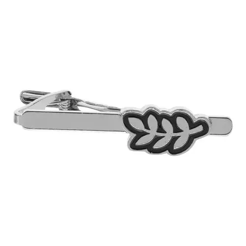 Produktbild: Healvian Hemdclips Dunkelgrüne Krawatte Schwarze Krawattenklammer Krawattennadeln Für Männer Dünne Herrenaccessoires Krawatten Für Männer Revers Burgunderrot Karrierehalskragennadel