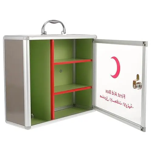 Produktbild: Healvian Erste-hilfe-koffer Medikamentenbox Mit Schloss -organizer-box Medizin-schließfach Sichere Aufbewahrung Von Medikamenten Familienpaket Acryl Arzneimittel