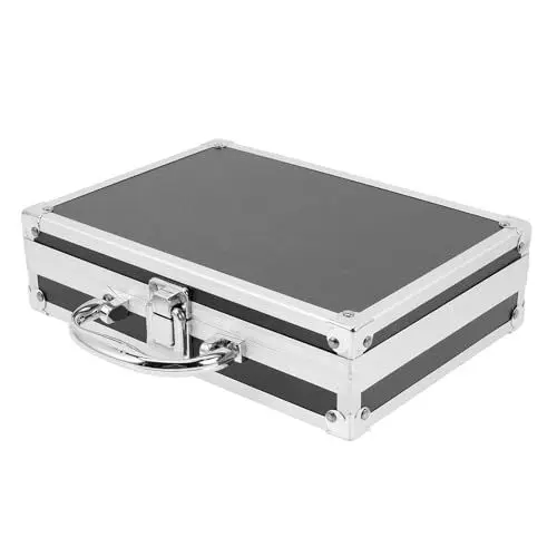 Produktbild: Healvian Werkzeugkoffer Leer Werkzeugbox 23 x 18 x 6 cm Werkzeugkiste Transportkoffer Alubox Wasserdicht Abschließbare Box Werkzeugkasten mit Metallschließen Tool Box