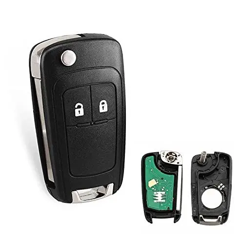 Produktbild: Heart Horse 2 Tasten Schlüssel Gehäuse Fernbedienung 433 MHz ID46 Chip für Op*EL Insignia Vauxhall Astra j Meriva Zafira Movano Mokka Adam schlüssel gehäuse mit HU100 Blade Op*EL Fernschlüssel