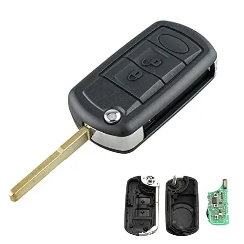 Produktbild: Heart Horse Autoschlüssel Gehäuse Schlüssel Fernbedienung für Land Rover Discovery 3 Ra-ng-e Ro-ver Sport mit PCF7941 Chip -433 MHz 3-Tasten