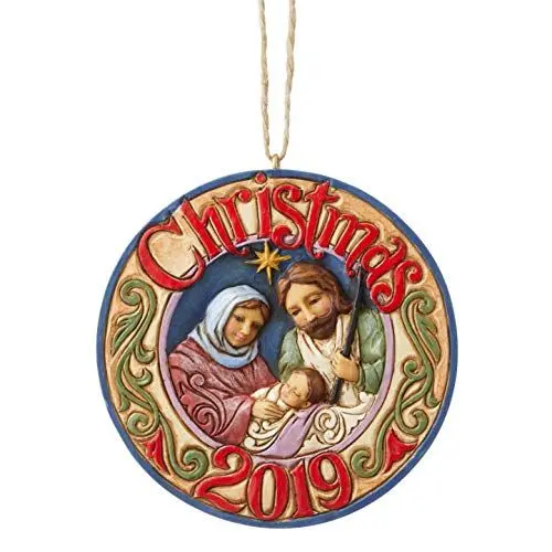 Produktbild: Heartwood Creek by Jim Shore Holy Family 2019 Dated Hanging Ornament