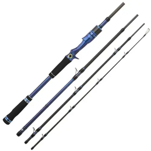 Produktbild: Hearty Rise Slash Monster BC 1,80m 85g - Reise Baitcaster Rute zum Hechtangeln & Peacockangeln, Spinnrute, Raubfischrute