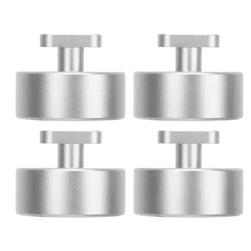 Produktbild: Hebe-Wagenheber-Pad, 4 Packungen, stabile Aluminium-Wagenheber-Hebe-Pucks, Billet-kompatibel für C7 Z51 2014+ C6-Z06, Hebepunkt-Adapter (4 Stück) (Silber)