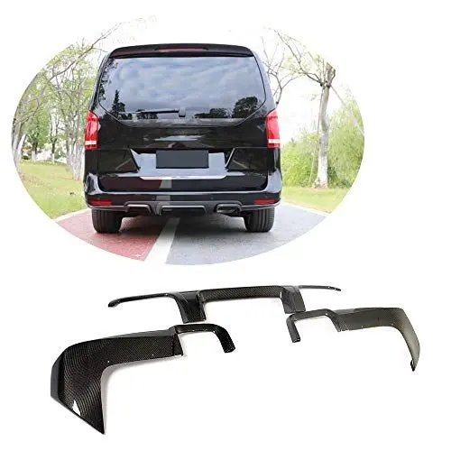 Produktbild: Heckdiffusor passend für Mercedes Benz Vito V-Klasse W447 V220d V250 Pkw Van 2016-2018 Kohlefaser CF Untere Stoßstange Spoiler Spoiler Bodykit