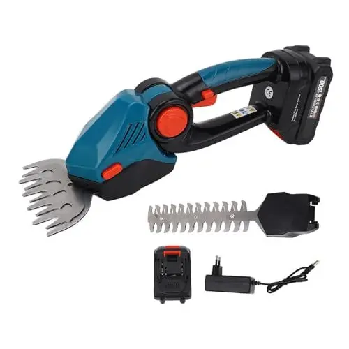 Produktbild: Heckenschere, Batteriebetriebenes Hand-Heckenschneide-Set mit Ladegerät für Präzise Rasenpflege (EU-Stecker)
