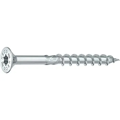 Produktbild: HECO Topix-plus Holzbau-Schraube 8x200 mm Senkkopf Teilgewinde verzinkt / 1 Packung = 100 Stück