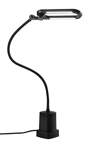 Produktbild: HEDI LED Werkbankleuchte (Arbeitsleuchte 9 Watt, Anschlussleitung 3 m, 3 Helligkeitsstufen, inkl. Tischklemme + Haltemagnet) ML1209FLED