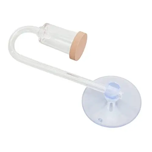 Produktbild: HEEPDD Aquarium-CO2-Diffusor, Schlank, Hält Eng Anliegend, Aquarium-CO2-Diffusor, Mikroskopische Löcher, Mini-Slippy-Klarglas mit Saugnapf für Aquarium-Bepflanzungstank-Zubehör,