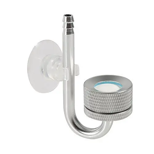 Produktbild: Aquarium CO2 Diffusor, CO2 Zerstäuber Diffusor Aluminiumlegierung Kohlendioxid Diffusor Zerstäuber Aquarium Zubehör(Silber)