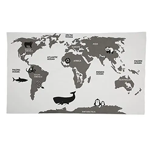 Produktbild: Weltkarte Baby-Spielmatte, Weiche Baby-Krabbeldecke Kleinkind Kind Aktivität Boden Spielmatten Teppich 143 X 85CM(Weltkarte)