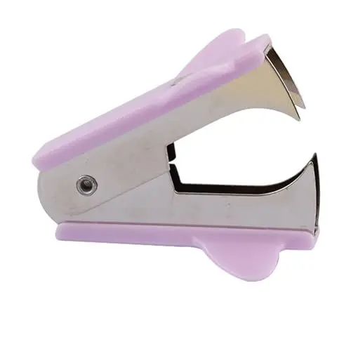 Produktbild: Heftklammerentferner, tragbar, effiziente Entfernung, ergonomisches Design, Hefter und Locher, Abzieher für Büro, Finanzabteilungen, Schule, Heimbedarf (Purple)