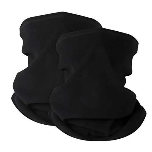 Produktbild: HEGCOIIE 2 Stück Damen Herren Winter Loop Schal Weichem Fleece Halswärmer Halstuch Winddicht Ski Maske Schlauchschal Warmer für Fahrrad Motorrad Skifahren