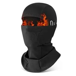 Produktbild: HEGCOIIE Winter Sturmhaube für Herren und Damen,Winddicht Thermo Balaclava Gesichtsmaske Skimaske für Outdoor Sports Radfahren, Skifahren, Motorrad, Fahrrad (Schwarz)
