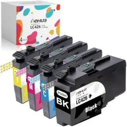 Produktbild: hehua LC426 Patronen Multipack Kompatibel mit Brother LC426 Druckerpatronen LC-426BK für Brother MFC-J4335DW MFC-J4340DW MFC-J4535DW MFC-J4540DW Drucker (4-er Pack,1 Schwarz,1 Cyan,1 Magenta,1 Gelb)