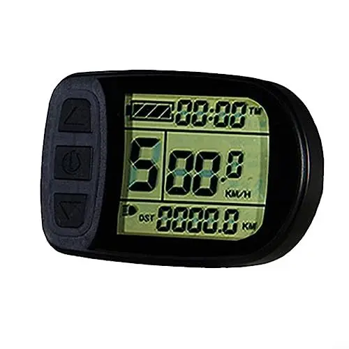 Produktbild: HEIBTENY Fahrradcomputer Tacho Display Bordcomputer Wasserdicht KT LCD5 Display Bildschirm Für Elektrofahrrad, Smart Power/Gear Einstellung/Nachtfahrt/Automatische Erinnerungsfunktion