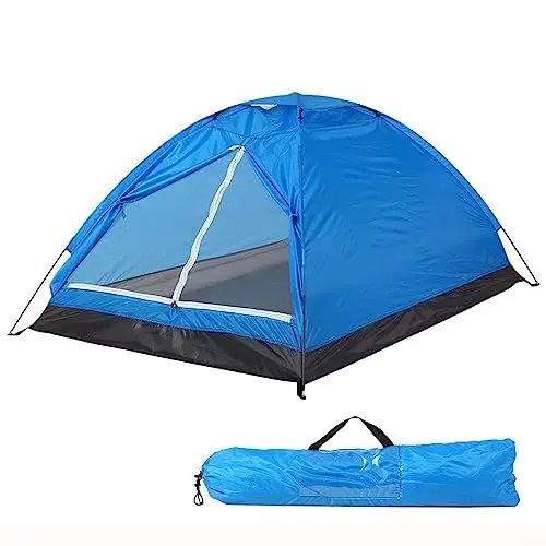 Produktbild: HEIBTENY Tragbarer Wurfzelte,2-Personen-Kuppelzelt Camping Zelt,Ultraleicht Wander Zelt Mit Abnehmbares Regenverdeck und doppellagige Tür Für Camping, Wandern, Angeln(200 * 150 * 110Cm)
