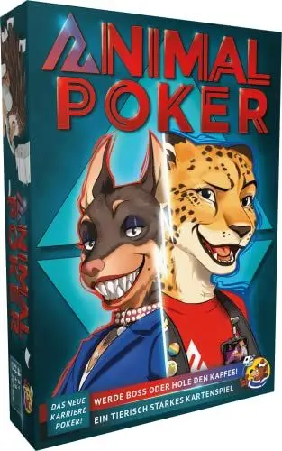 Produktbild: HeidelBär Games Animal Poker - Das tierische Kartenspiel - Neuauflage von Karriere Poker - Deutsch - 4-8 Spieler - Ab 10 Jahren