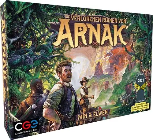 Produktbild: Heidelberger Spieleverlag CZ115 Die verlorenen Ruinen von Arnak Grundspiel Gesellschaftsspiel, Mehrfarbig, 1-4 Spieler