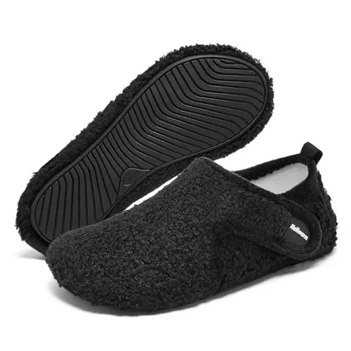 Produktbild: Heiiwarm hausschuhe kinder junge hausschuhe mädchen baby schuhe pantoffeln kinder slippers Schwarz28/29