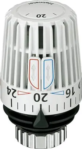 Produktbild: Heimeier Thermostatkopf Modell K 7000-00.500 mit Nullstellung weiß (Set: 10 Stück)