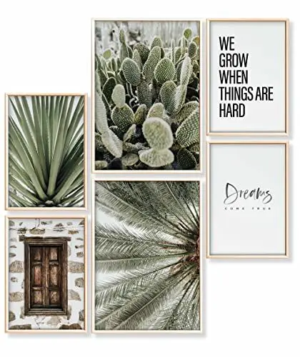Produktbild: Heimlich® Premium Poster Set OHNE Bilderrahmen | 2 x DIN A3 & 4 x DIN A4 - ca. 30x42 & 21x30 | Stilvolle Poster Collagen mit passenden Bilder als Wanddeko » Dreams Come True «