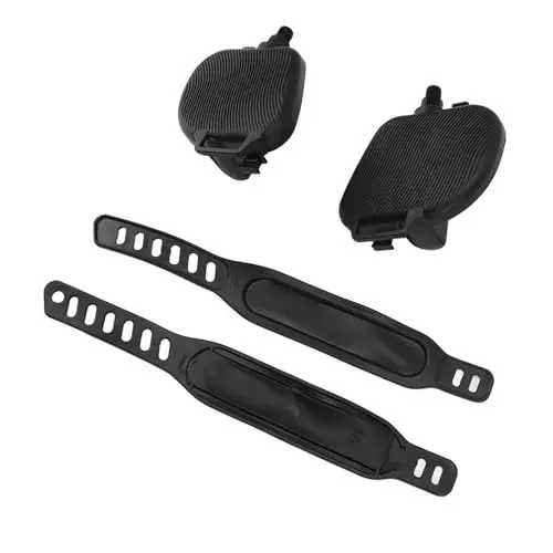 Produktbild: Heimtrainer-Teile, 1 Paar Heimtrainer-Pedale, Bequeme Passform, Rutschfest, mit Verstellbaren Riemen (1/2 Zoll Gewinde)