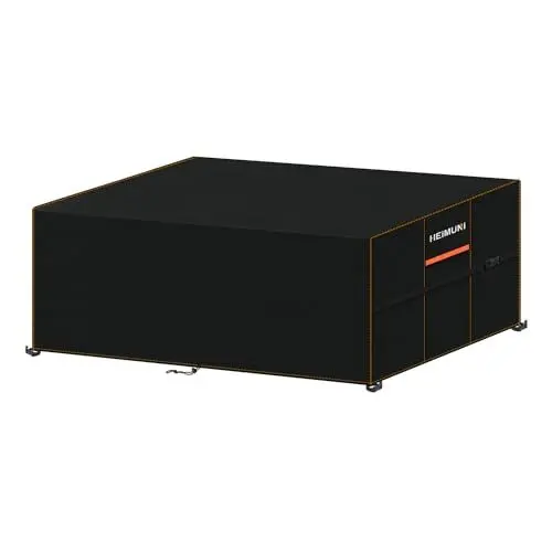 Produktbild: HEIMUNI Gartenmöbel Abdeckung 220x80x80cm Wasserdicht Schutzhülle Gartenmöbel Abdeckplane für Gartenmöbel Abdeckhauben Hüllen für Gartentisch Terrassenmöbel Sitzgruppe Balkonmöbel Gartenlounge 420D