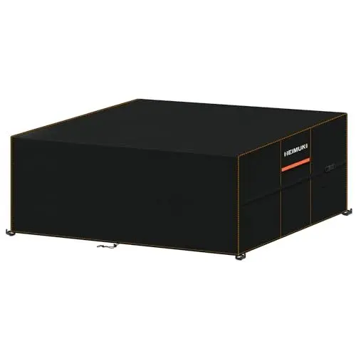 Produktbild: HEIMUNI Gartenmöbel Abdeckung Wasserdicht Lounge Abdeckung Abdeckplane Schutzhülle für Balkonmöbel Tisch Stühlen Lounge, Gartentisch Abdeckung Schutzhülle Gartenmöbel Winterfest 240x140x90cm