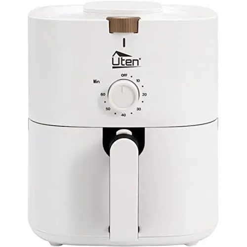 Produktbild: Heißluftfritteuse, 4L Air fryer XL Heissluftfriteuse für 2-6 Personen,1500W Friteuse mit Vorheizen & Warmhalten, ohne Öl und Fett, Antihaftkorb,32 Rezepte, Weiß