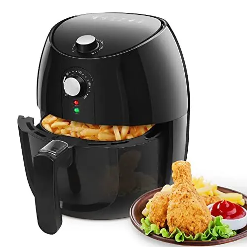 Produktbild: Heißluftfritteuse XL, 3.5L,1500W Airfryer, Frittieren ohne Öl, Heißluft Fritteusen, Antihaft-Frittierkorb, Automatische Abschaltfunktion, ölfrei, Leicht zu reinigen, BPA-frei