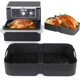 Produktbild: Heißluftfritteuse Zubehör für Ninja AF500EU AF500EUCP 10,4L, Silikonform für Heißluftfritteuse,Air Fryer Silikonmatte, Ninja Airfryer Zubehör (1x10.4L)