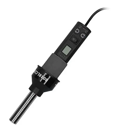 Produktbild: Heißluftpistole Elektronische Heißluftpistole Einstellbare Temperaturgesteuerte Heizpistolen mit Flüssigkristallanzeige Zum Schweißen(EU Plug)