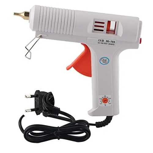 Produktbild: Heißluftpistolen zum Schmelzen von Kleber, 110 W, professionelles, einstellbares Konstanttemperatur-Heizgerät, Handwerksreparaturwerkzeug, 110-240 V(European round plug)