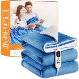 Produktbild: Heizdecke mit Abschaltautomatik 180x200cm, OB-008 Blau