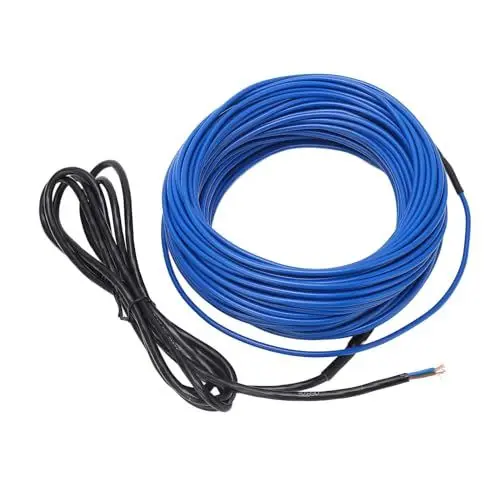 Produktbild: 15W M 225W PC Rohr Heizkabel, IP68 Wasserdichter Hitzeband-Heizdraht Für den Winter, 49,21 FT Wasserrohr-Wärme Kabel Für Rohr Gefrier Schutz, Für Wohnmobil, Keller, Garage,