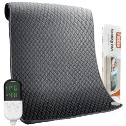 Produktbild: Heizkissen, Wärmekissen mit Abschaltautomatik und 6 Temperaturstufen, 80 x 60cm Heizkissen für Rücken, Nacken, Schulter, Baauch, Schnelles Aufheizen, Maschinenwaschbar