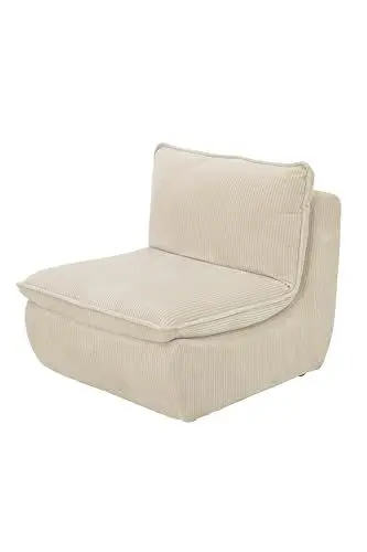 Produktbild: Hela Tische, Lounge-Sessel, Relaxsessel Rhodos, Bezug Breitcord Beige, aufgenähtes Dickes Sitzkissen, belastbar ca. 180kg, 74x87x77 cm