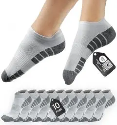 Produktbild: HELDENWERK Sneaker-Socken für Damen & Herren 10 Paar - Kurze Sport-Socken mit atmungsaktiver Baumwolle - Unisex Laufsocken Set