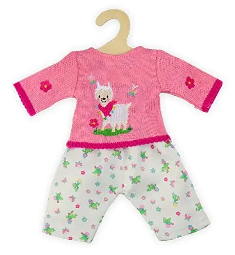 Produktbild: Heless 1935 - Bekleidungs-Set für Puppen mit Alpaka Oskar Design, 2 teilig mit Pullover und Hose, Größe 28 - 35 cm