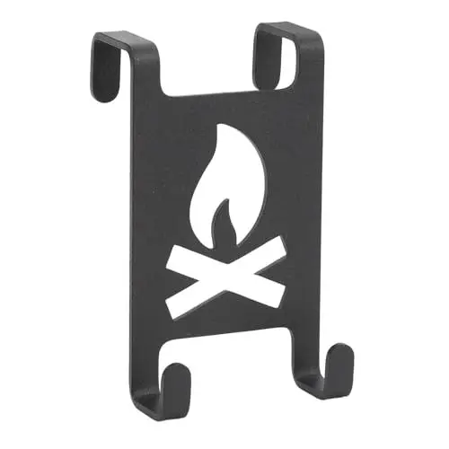 Produktbild: HELEVIA Campingtisch-Gastank-Aufhänger, Mehrzweck-Aluminiumlegierung, Leichte, Platzsparende Gastank-Haken für Campingtisch