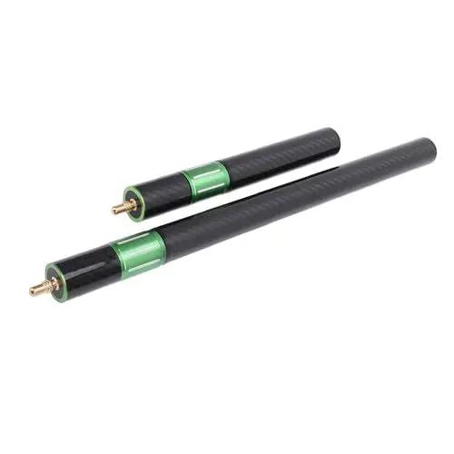 Produktbild: HELEVIA Pool-Queue-Verlängerung, Billardstock-Gelenkverlängerung, Teleskopstange aus Kohlefaser und Aluminiumlegierung, 17 Zoll und 9 Zoll
