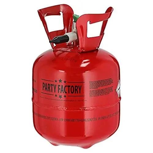 Produktbild: Helium Ballongas für 30 Ballons | Heliumflasche Gasfüllung Ø20 x 38 cm | Luftballons | Party Factory Heliumgas fürHochzeit (1 x Ballongas 30)