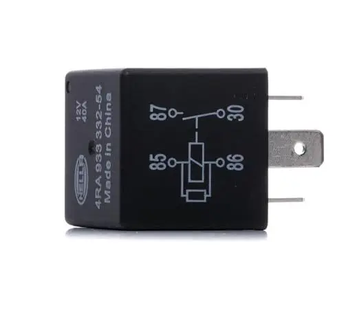 Produktbild: HELLA 4RA 933 332-541 Relais, Arbeitsstrom - 12V - 4-polig - Schaltbild: S2 - Stecker: B - Schließer